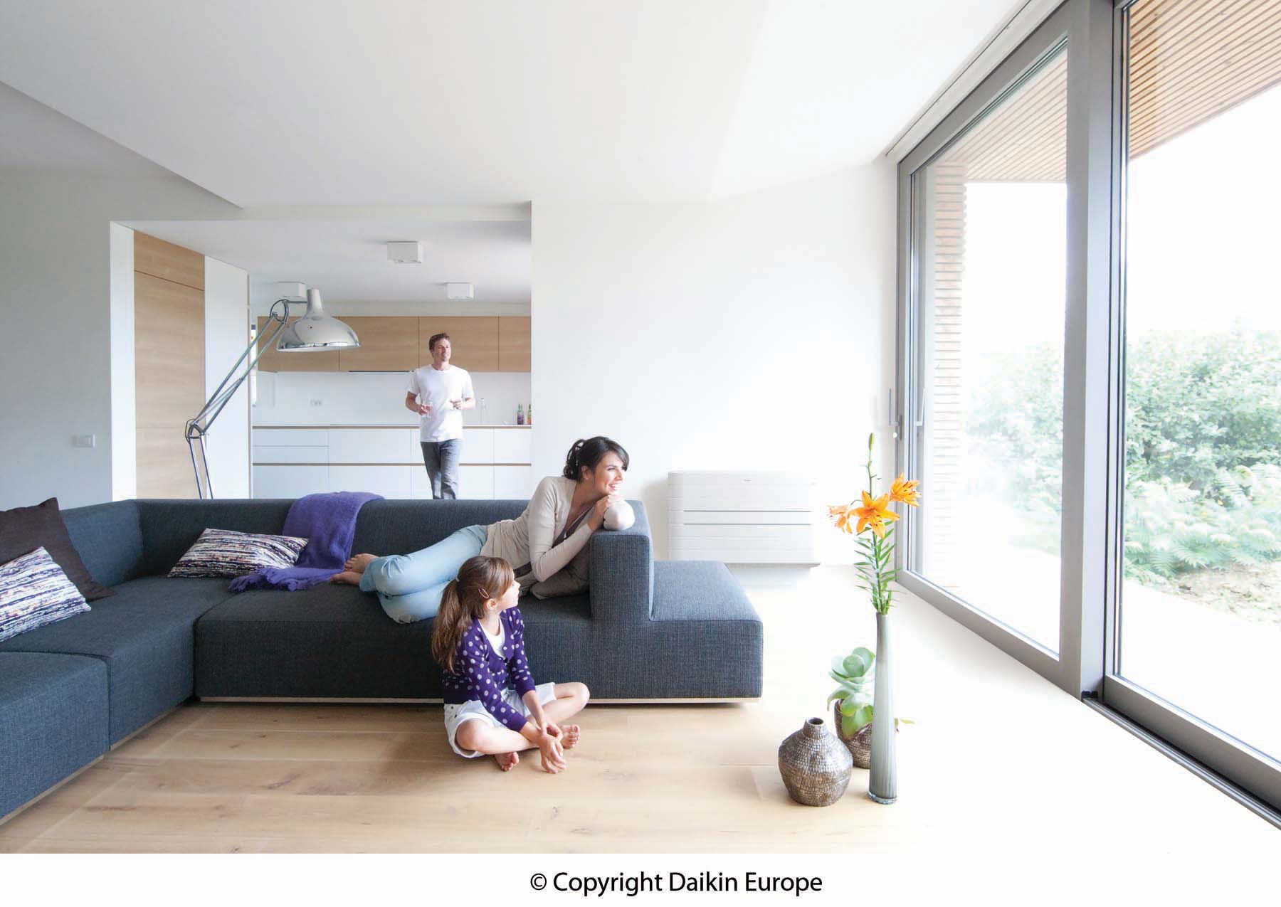 Daikin Klimaanlage im Wohnzimmer